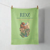 Thumbnail for Rodez–Aveyron Airport (RDZ) design on light green towel