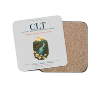 Thumbnail for Charlotte Douglas International Airport (CLT) design on light gray 1 piece coaster