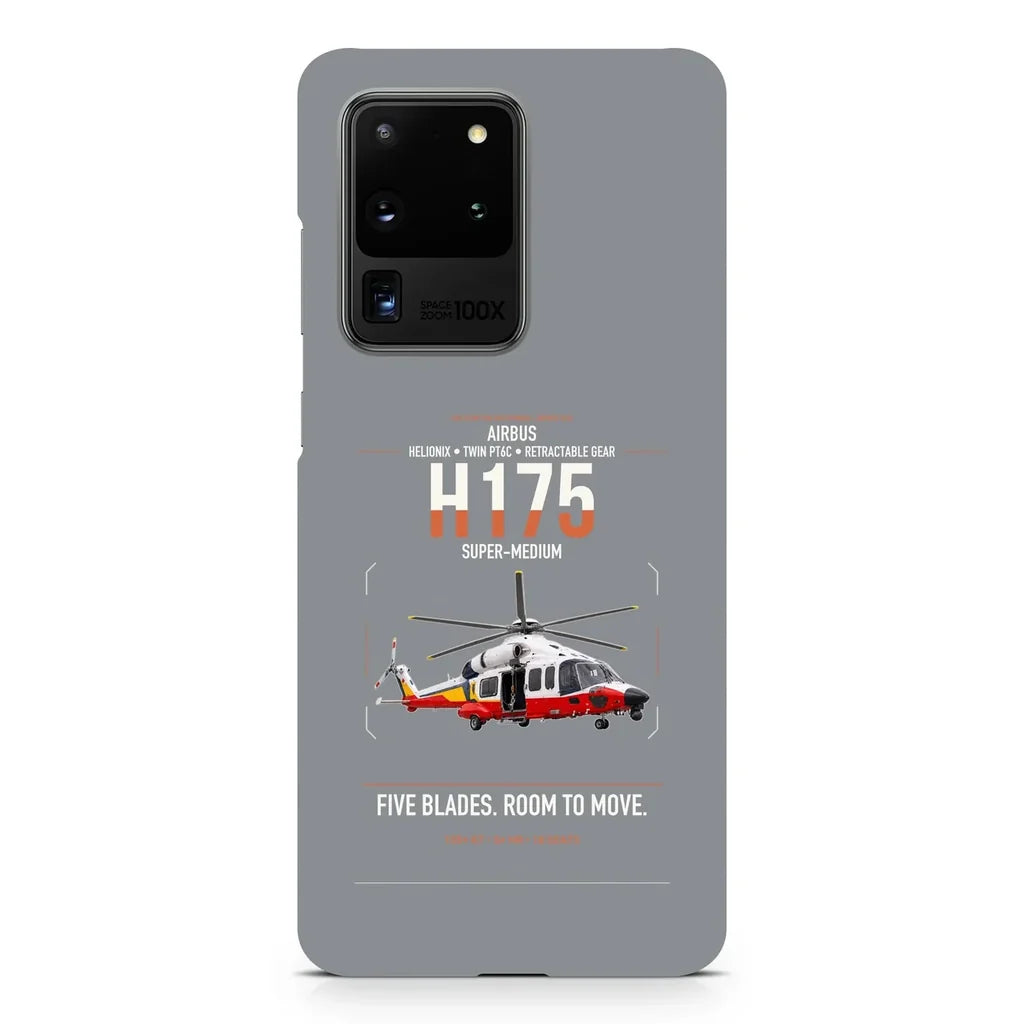 Airbus H175 design on samsung case - gray
