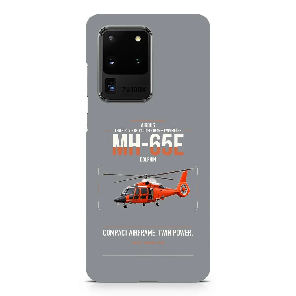 Airbus MH-65E Dolphin design on samsung case - gray
