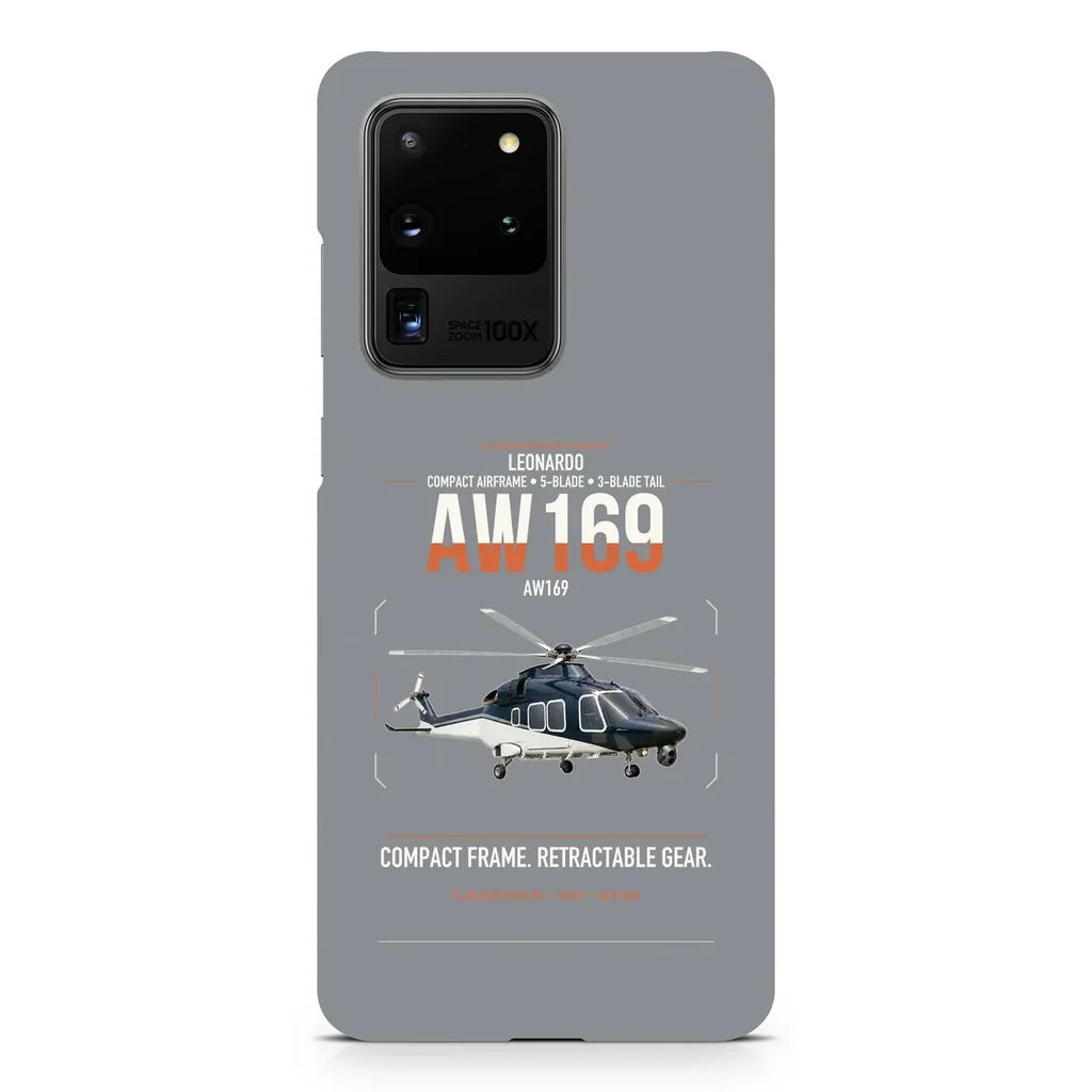 Leonardo AW169 design on samsung case - gray
