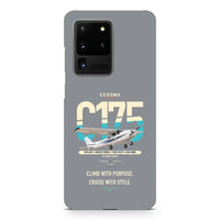 Thumbnail for Cessna 175 Skylark design on samsung case - gray