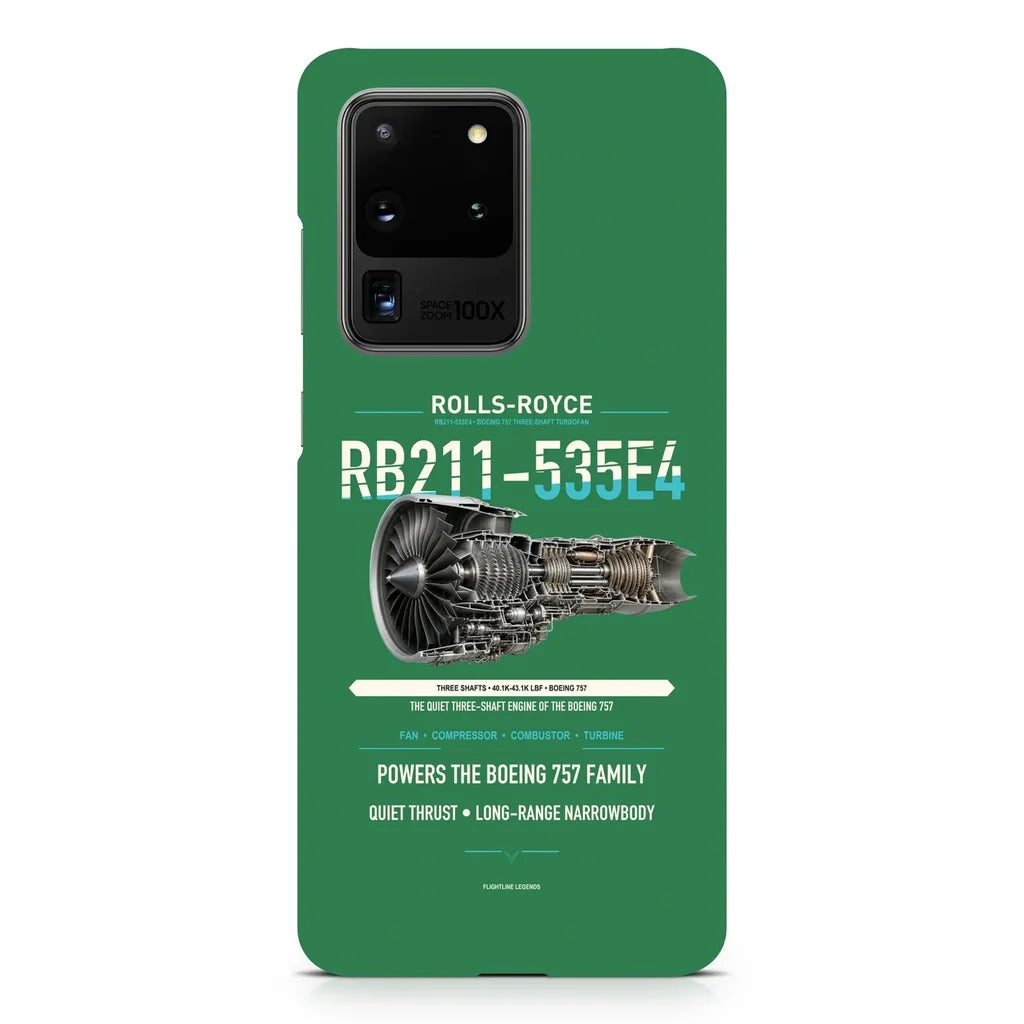 RB211-535E4 design on samsung case - green