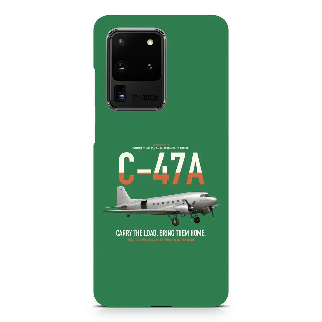 C-47A Skytrain design on samsung case - green