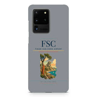 Thumbnail for Figari Sud-Corse Airport FSC design on samsung case - gray