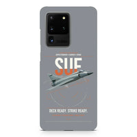 Thumbnail for Dassault Super Étendard design on samsung case - gray
