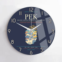 Thumbnail for Beijing Capital International Airport PEK Wall-Clock No-Frame - Navy Blue