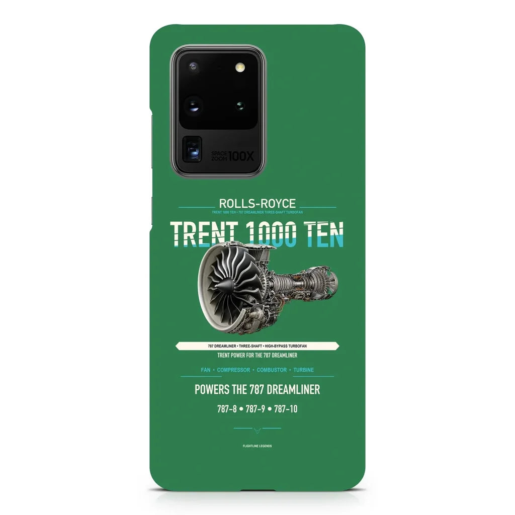 TRENT 1000 TEN design on samsung case - green