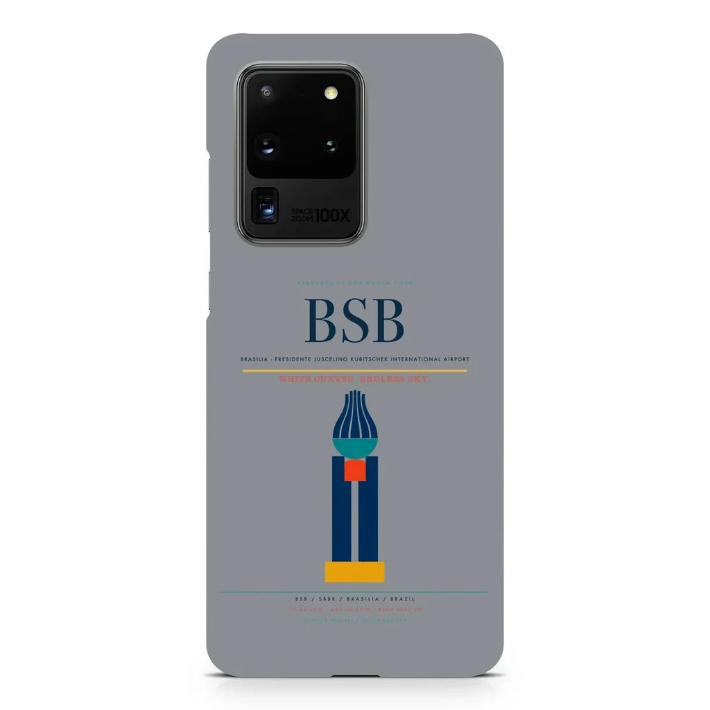 Brasilia - Presidente Juscelino Kubitschek International Airport BSB design on samsung case - gray