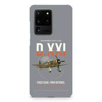 Thumbnail for Fokker D.XXI — Dutch LVA aircraft 221 design on samsung case - gray