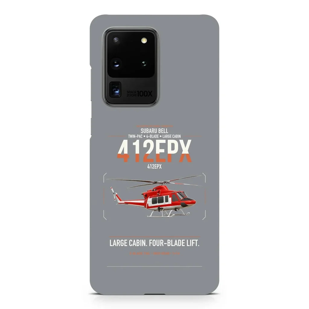 SUBARU Bell 412EPX design on samsung case - gray