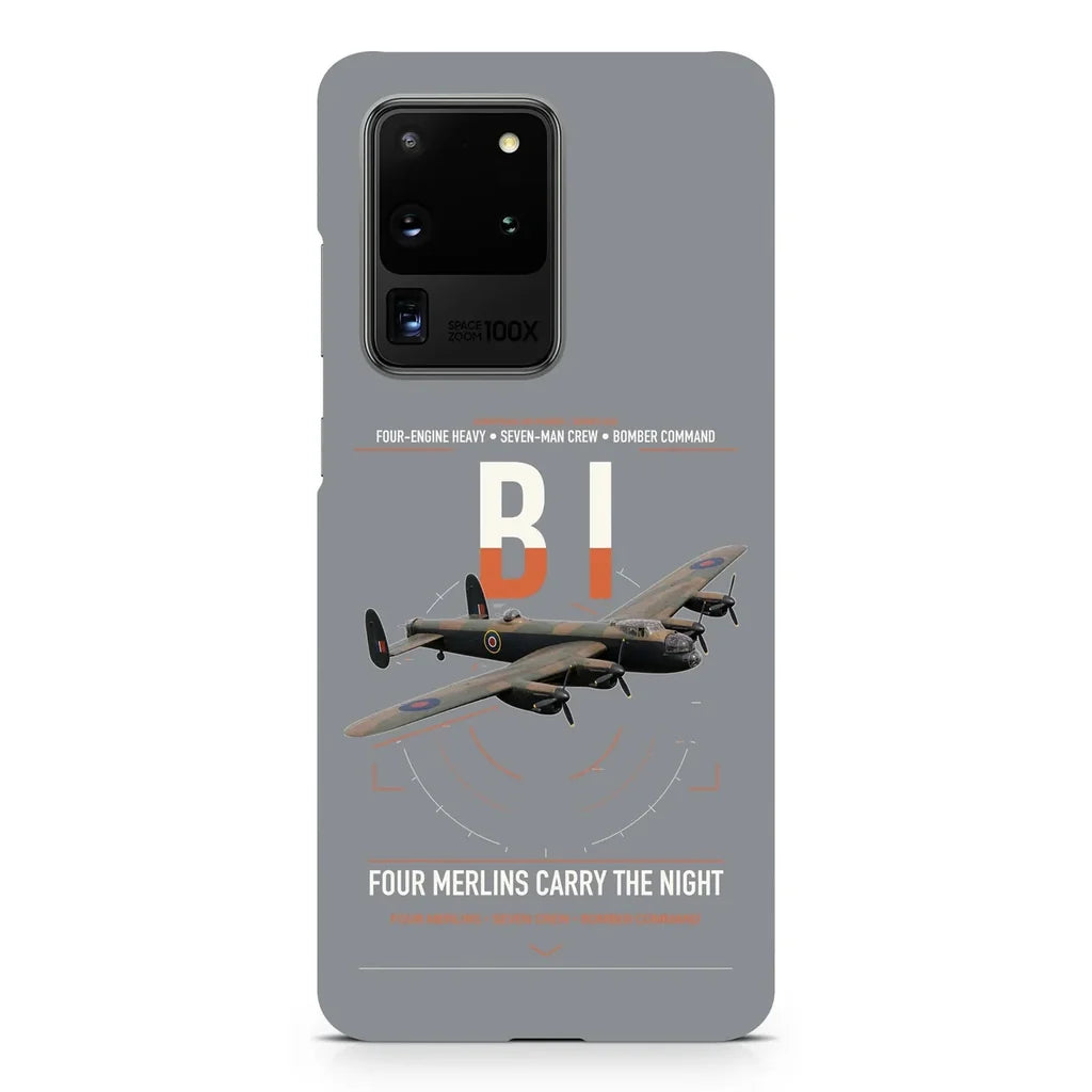 Avro Lancaster B I design on samsung case - gray
