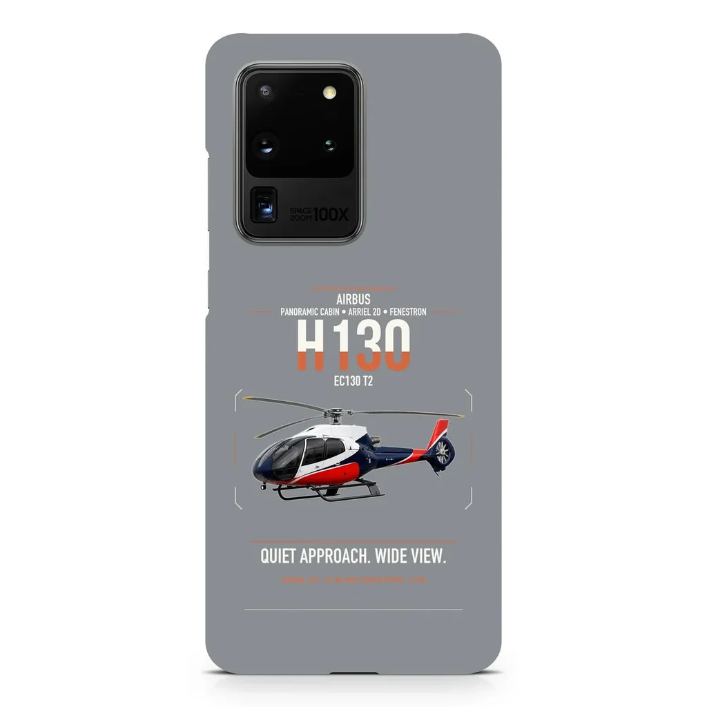 Airbus H130 design on samsung case - gray