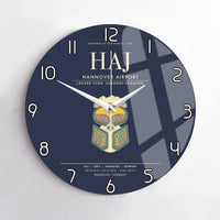 Thumbnail for Hannover Airport HAJ Wall-Clock No-Frame - Navy Blue