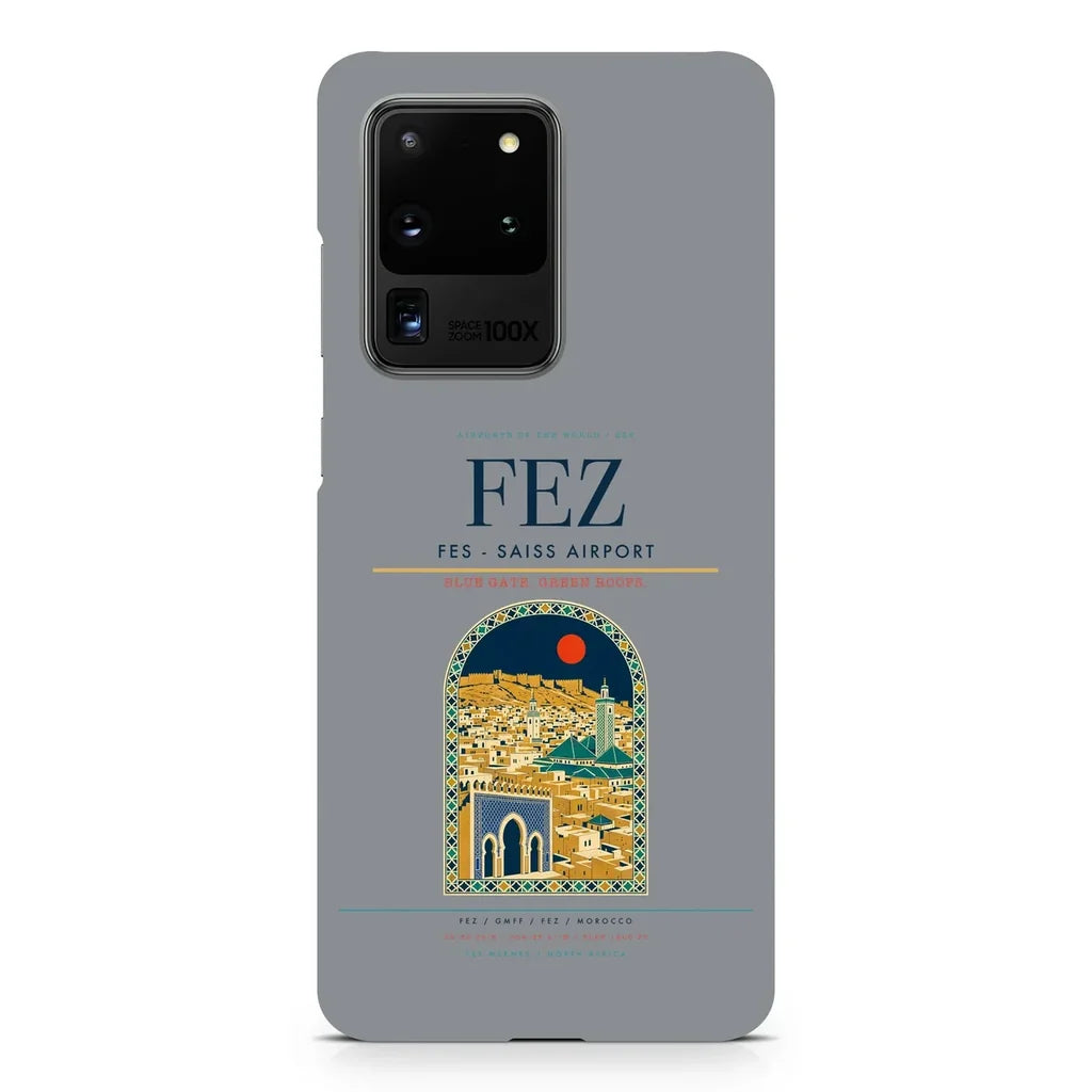 Fes - Saiss Airport FEZ design on samsung case - gray