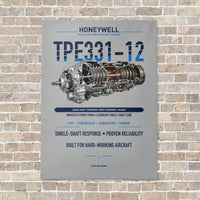 Thumbnail for TPE331-12 vertical canvas print - no frame - light gray background