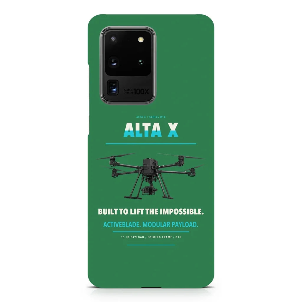 Freefly Alta X design on samsung case - green