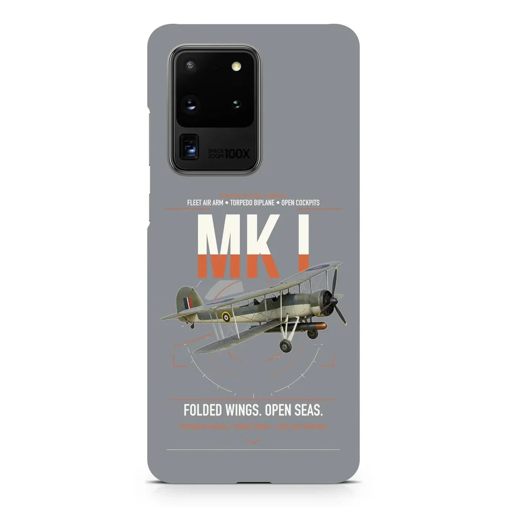 Fairey Swordfish Mk I design on samsung case - gray