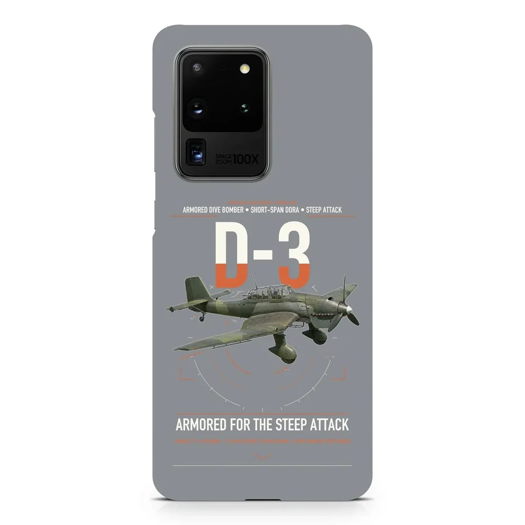 Junkers Ju 87D-3 design on samsung case - gray