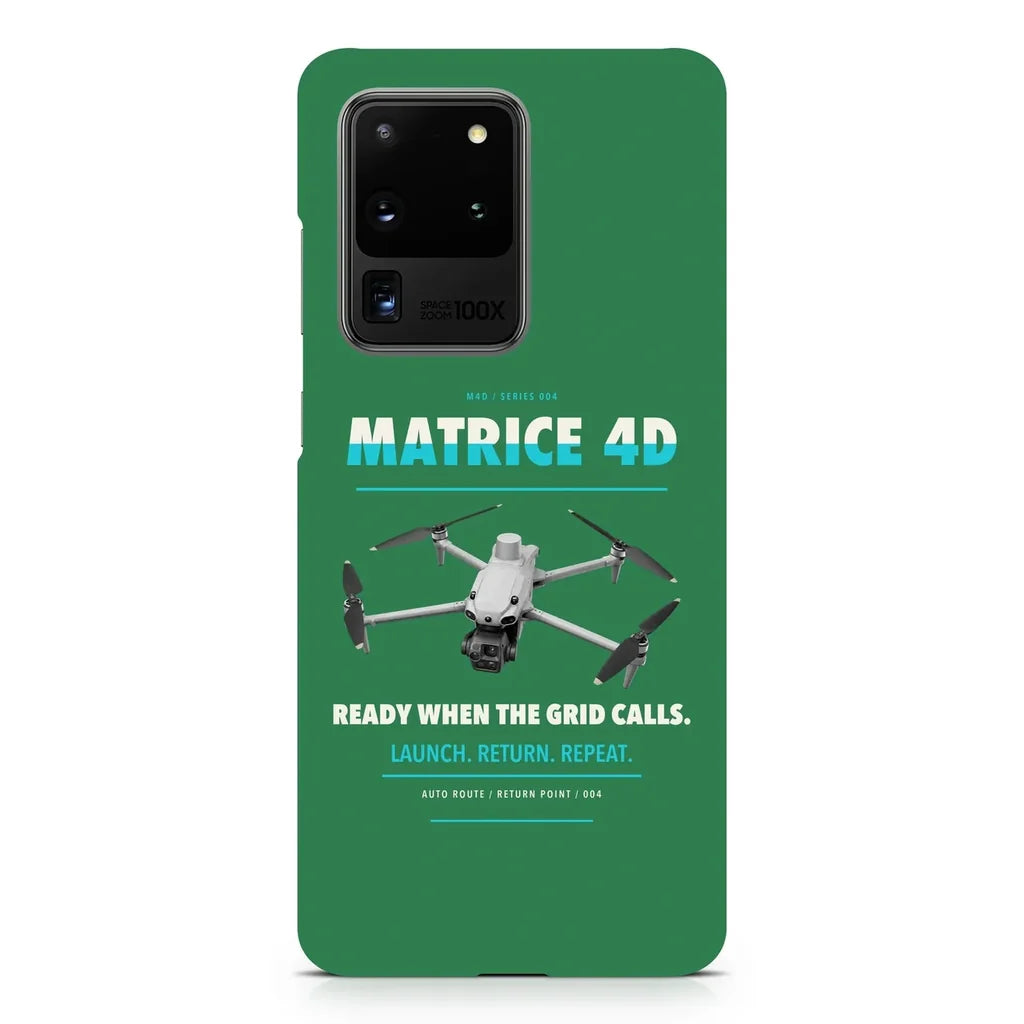 DJI Matrice 4D design on samsung case - green