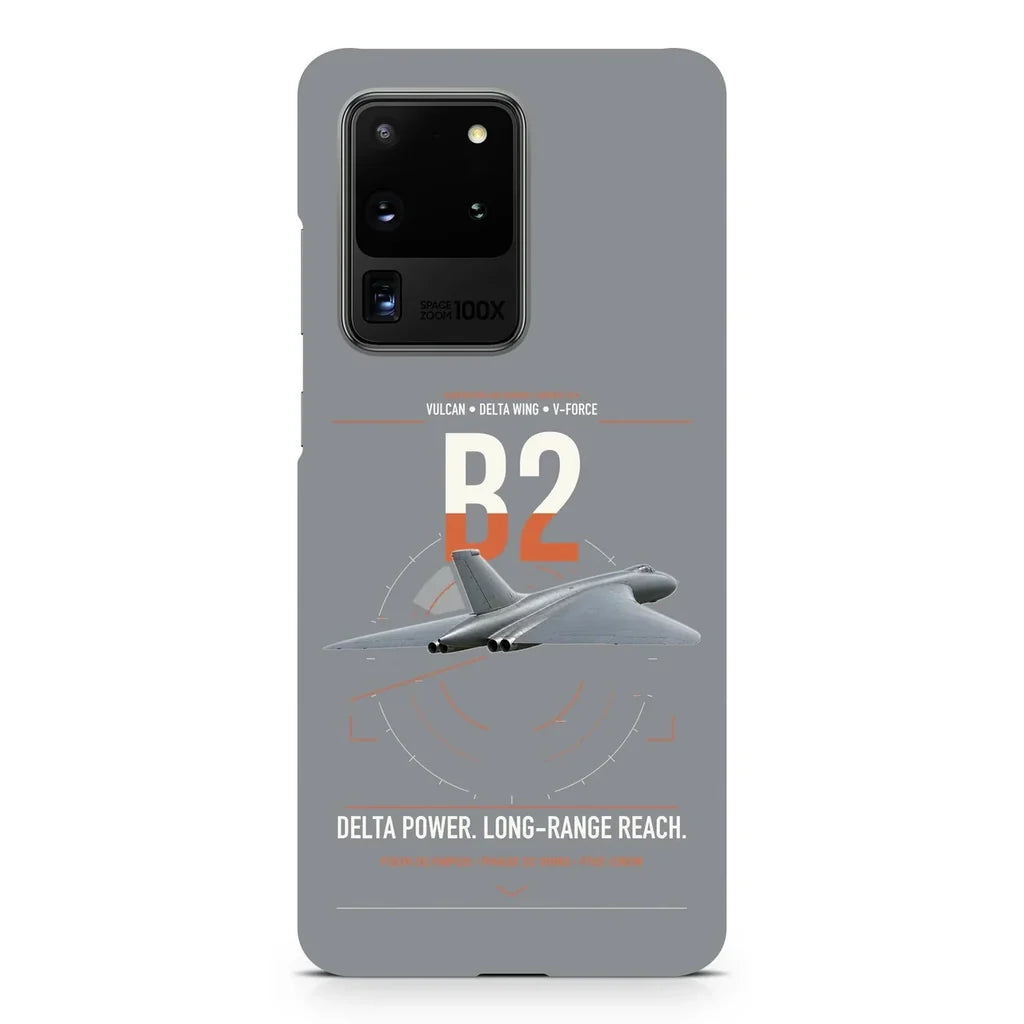 Avro Vulcan B2 design on samsung case - gray