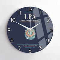 Thumbnail for Gran Canaria Airport LPA Wall-Clock No-Frame - Navy Blue