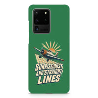 Thumbnail for Sunrise Dust And Straight Lines design on samsung case - green