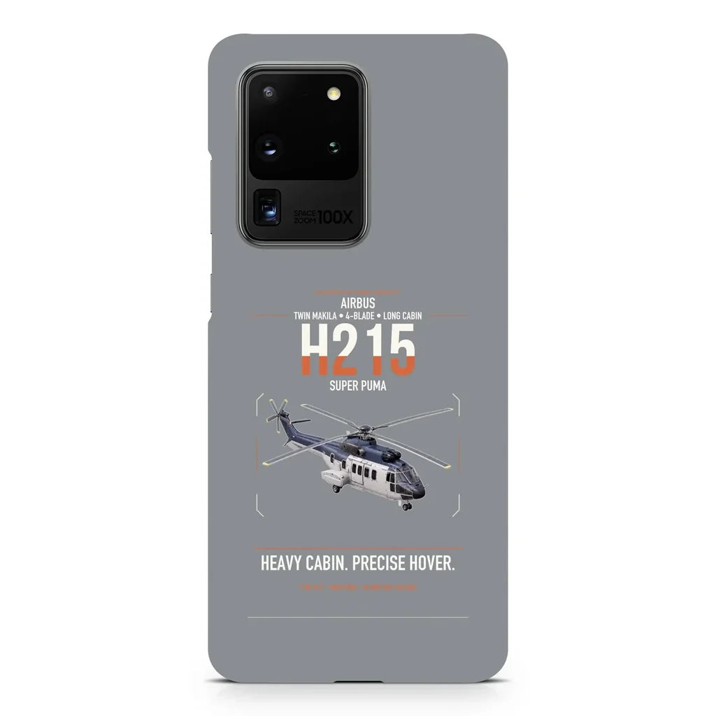 Airbus H215 design on samsung case - gray