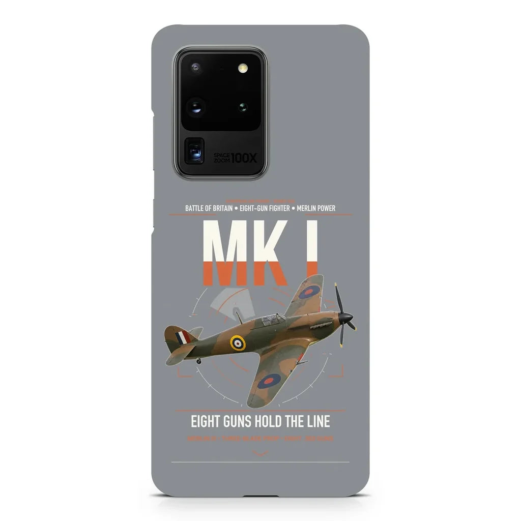 Hawker Hurricane Mk I design on samsung case - gray