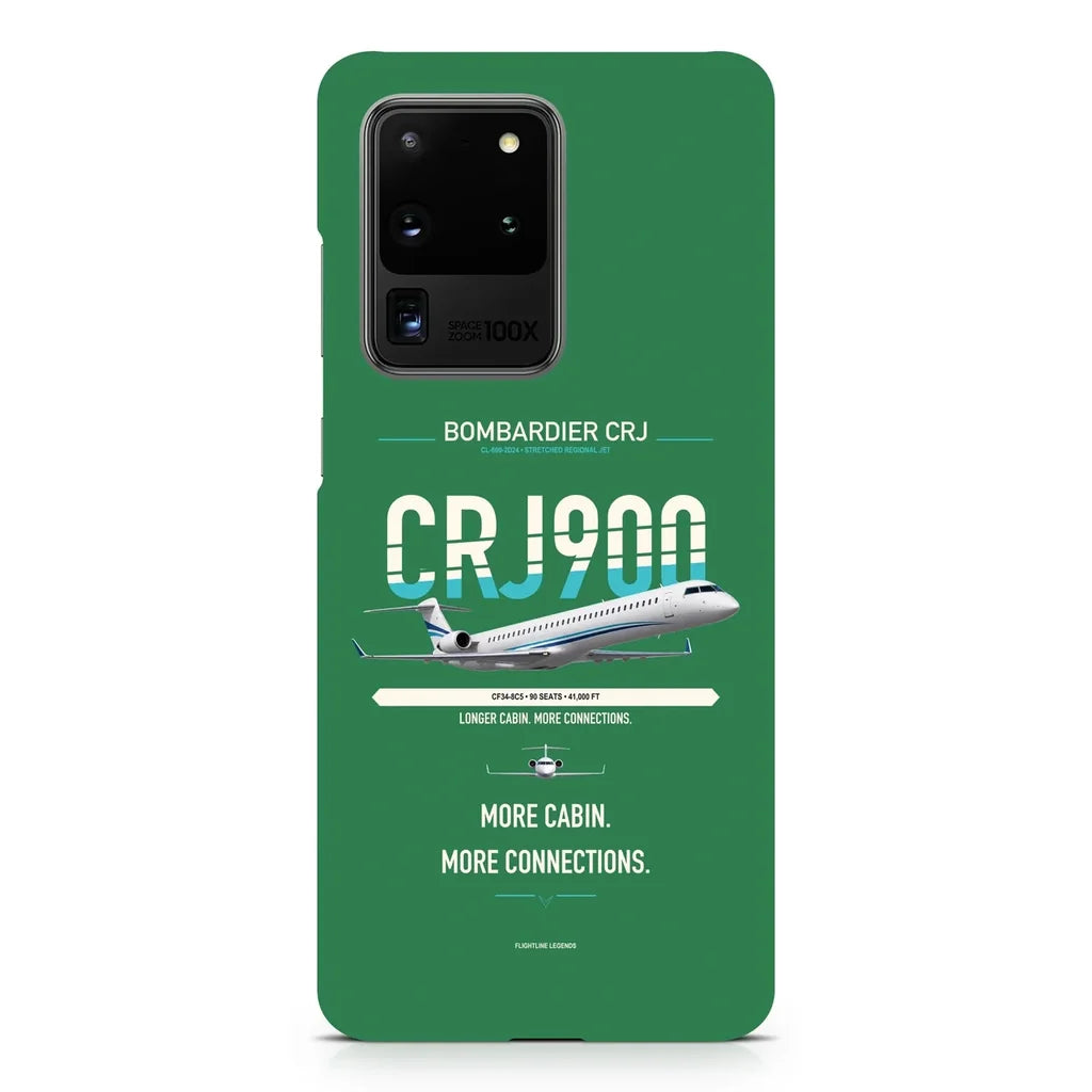 CRJ900 design on samsung case - green