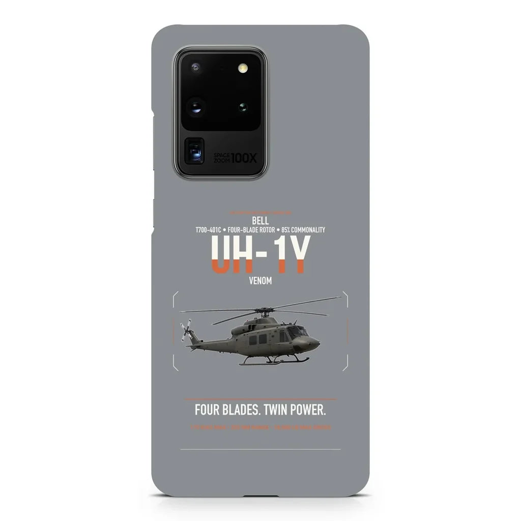 Bell UH-1Y Venom design on samsung case - gray