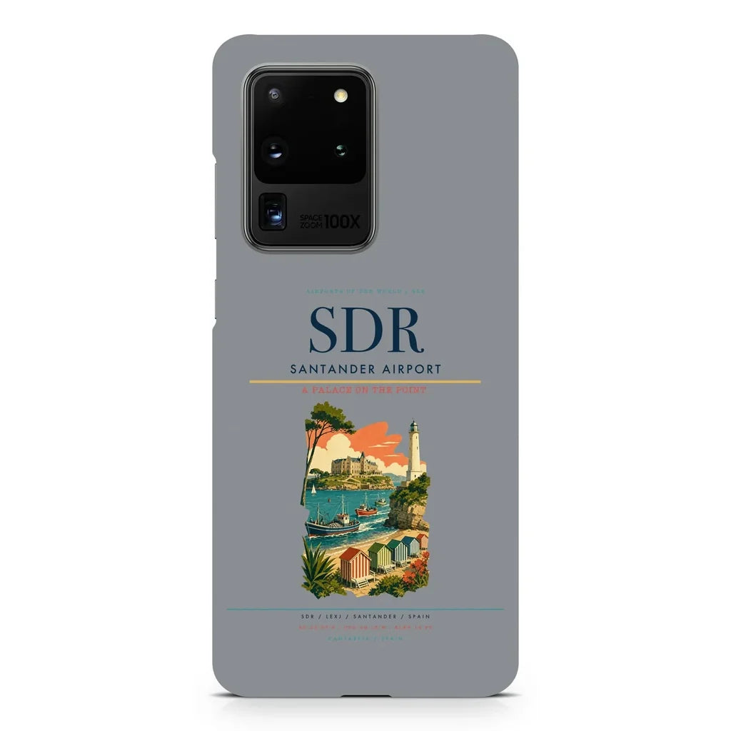 Santander Airport SDR design on samsung case - gray