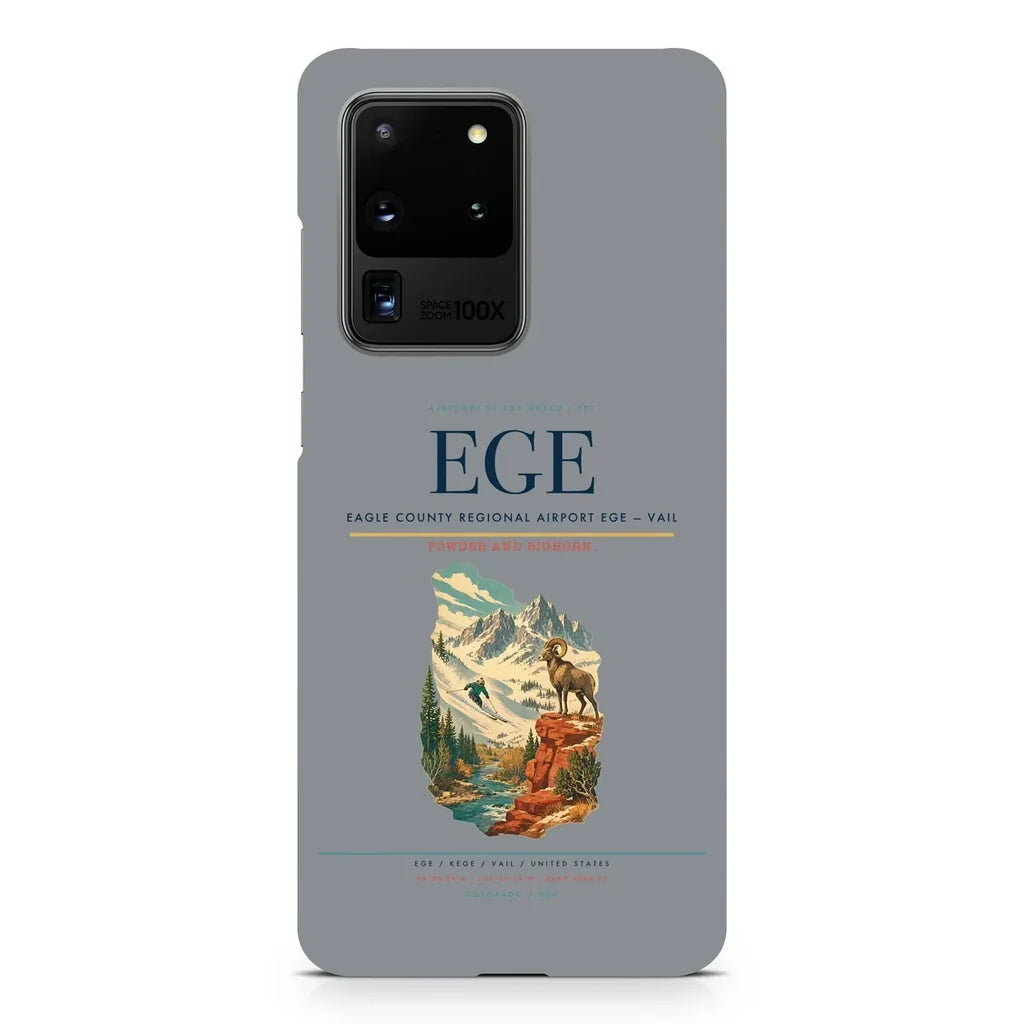 Eagle County Regional Airport EGE — Vail design on samsung case - gray
