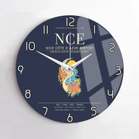 Thumbnail for Nice Cote dAzur Airport NCE Wall-Clock No-Frame - Navy Blue