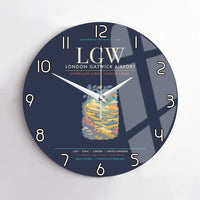 Thumbnail for London Gatwick Airport LGW Wall-Clock No-Frame - Navy Blue