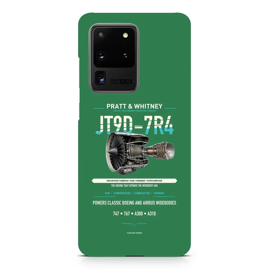 JT9D-7R4 design on samsung case - green