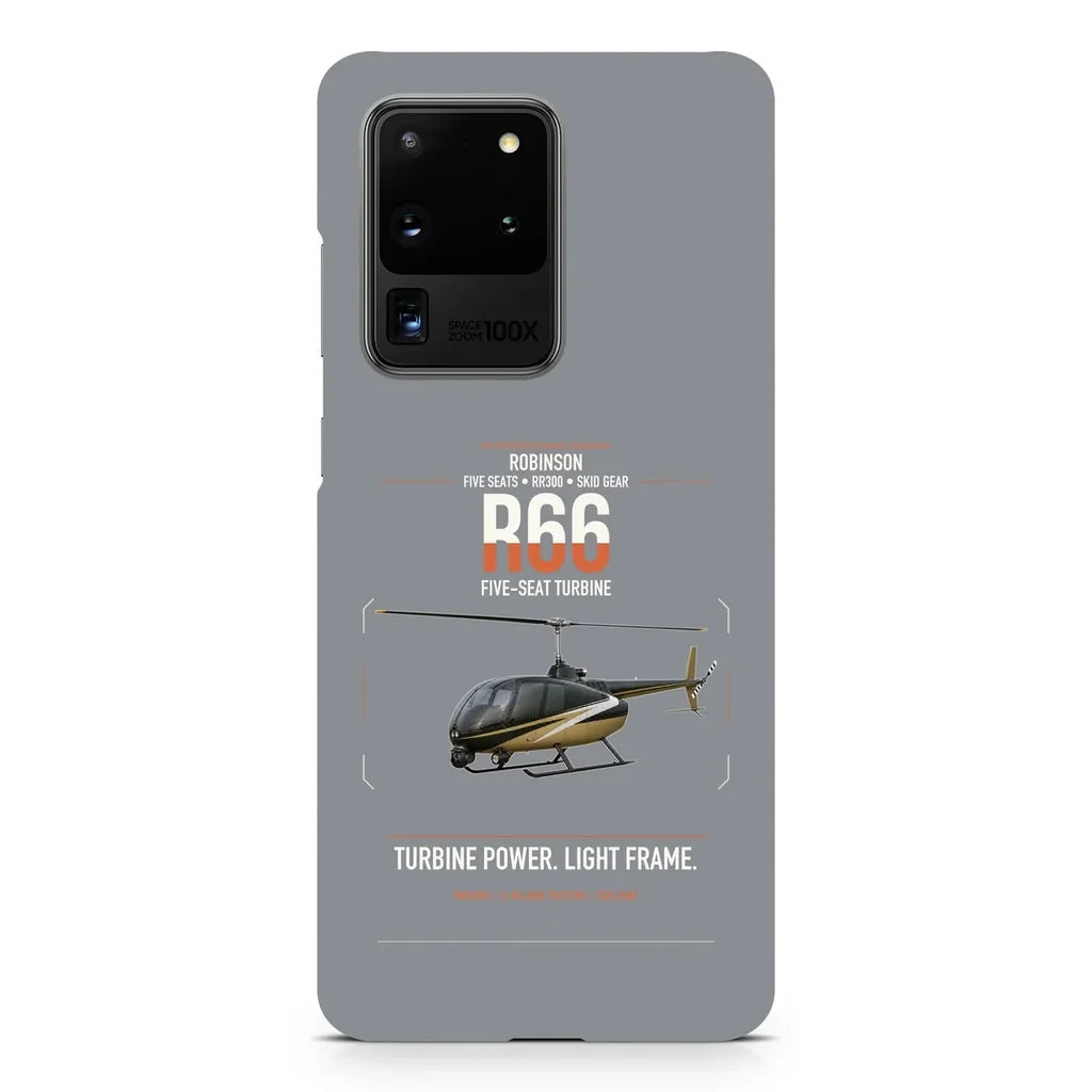 Robinson R66 design on samsung case - gray