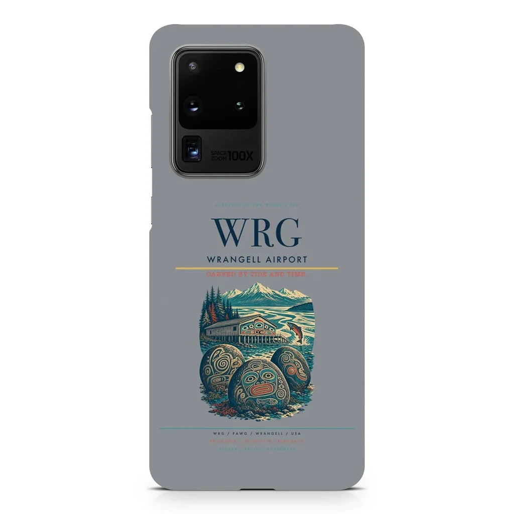 Wrangell Airport WRG design on samsung case - gray