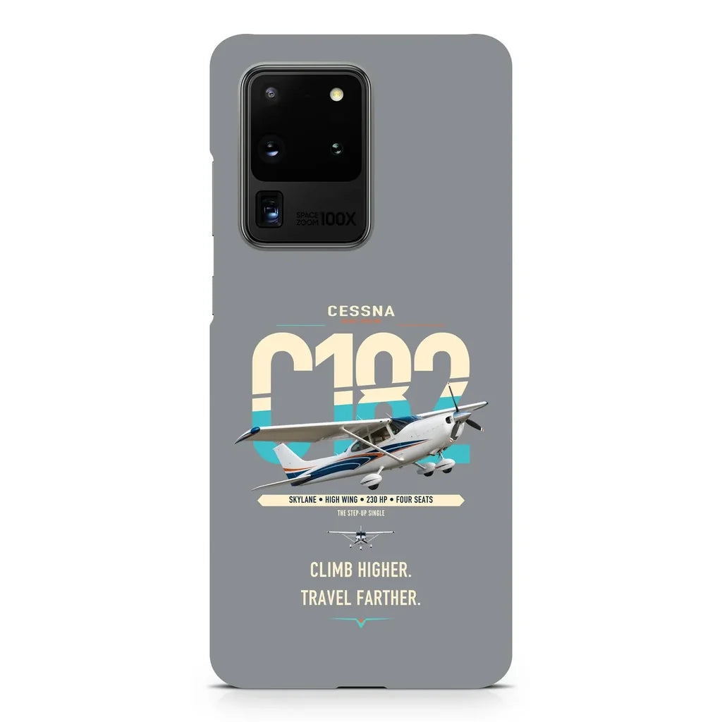 Cessna 182 Skylane design on samsung case - gray