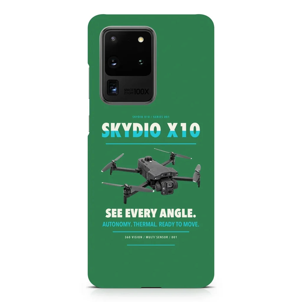 Skydio X10 design on samsung case - green