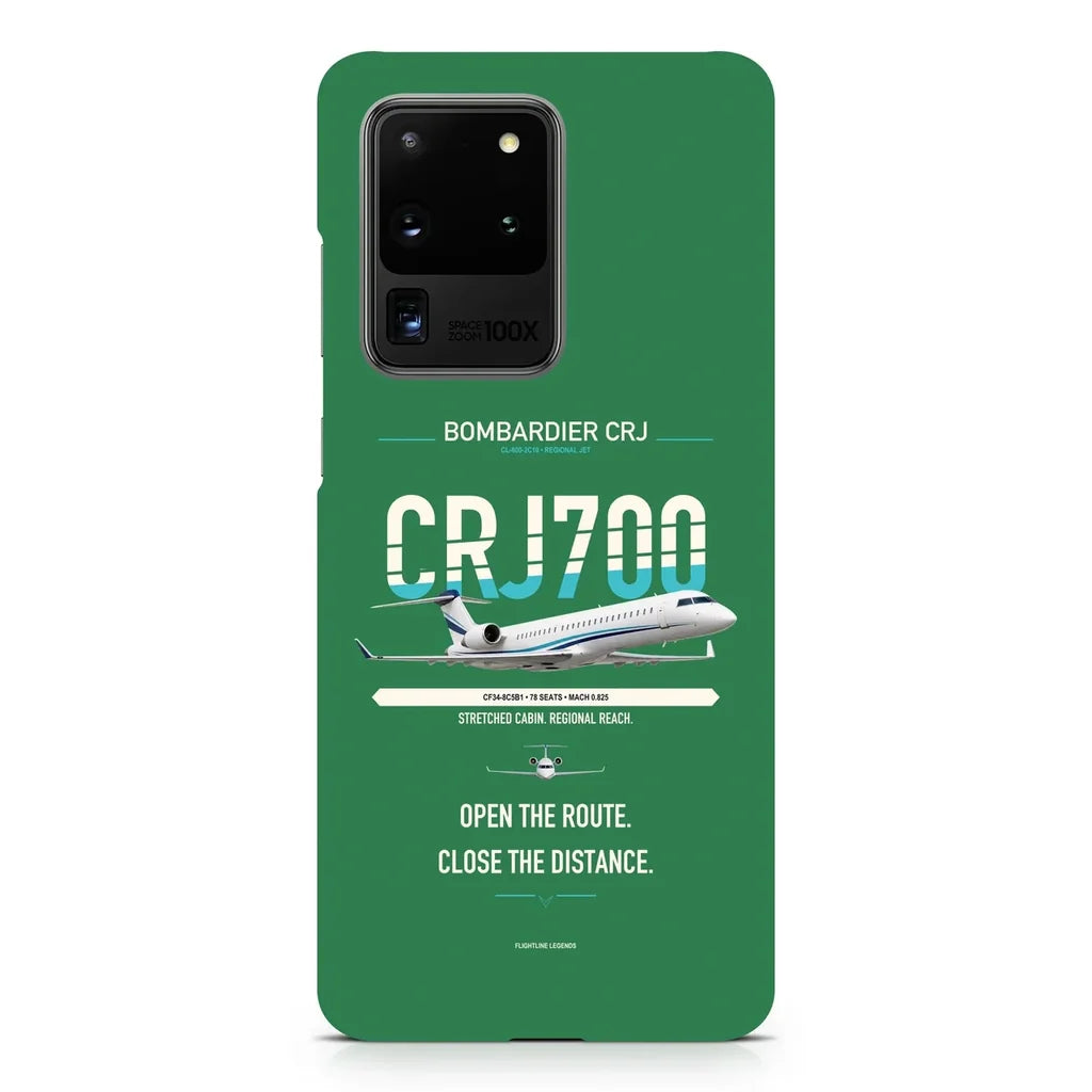 CRJ700 design on samsung case - green