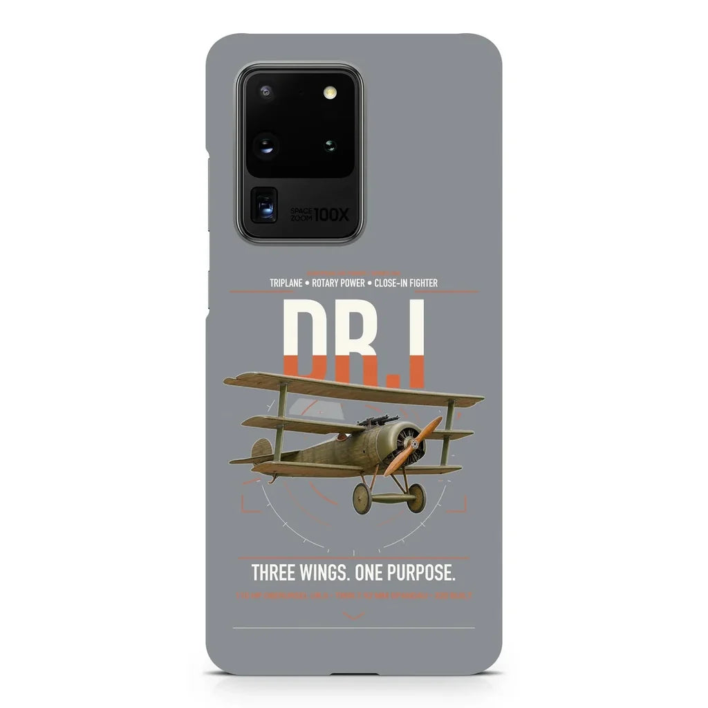 Fokker Dr.I design on samsung case - gray