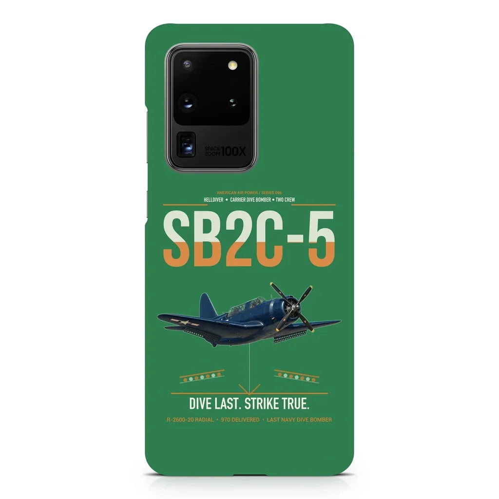 SB2C-5 Helldiver design on samsung case - green