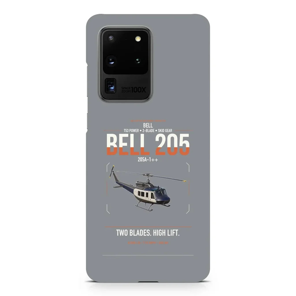 Bell 205A-1++ design on samsung case - gray