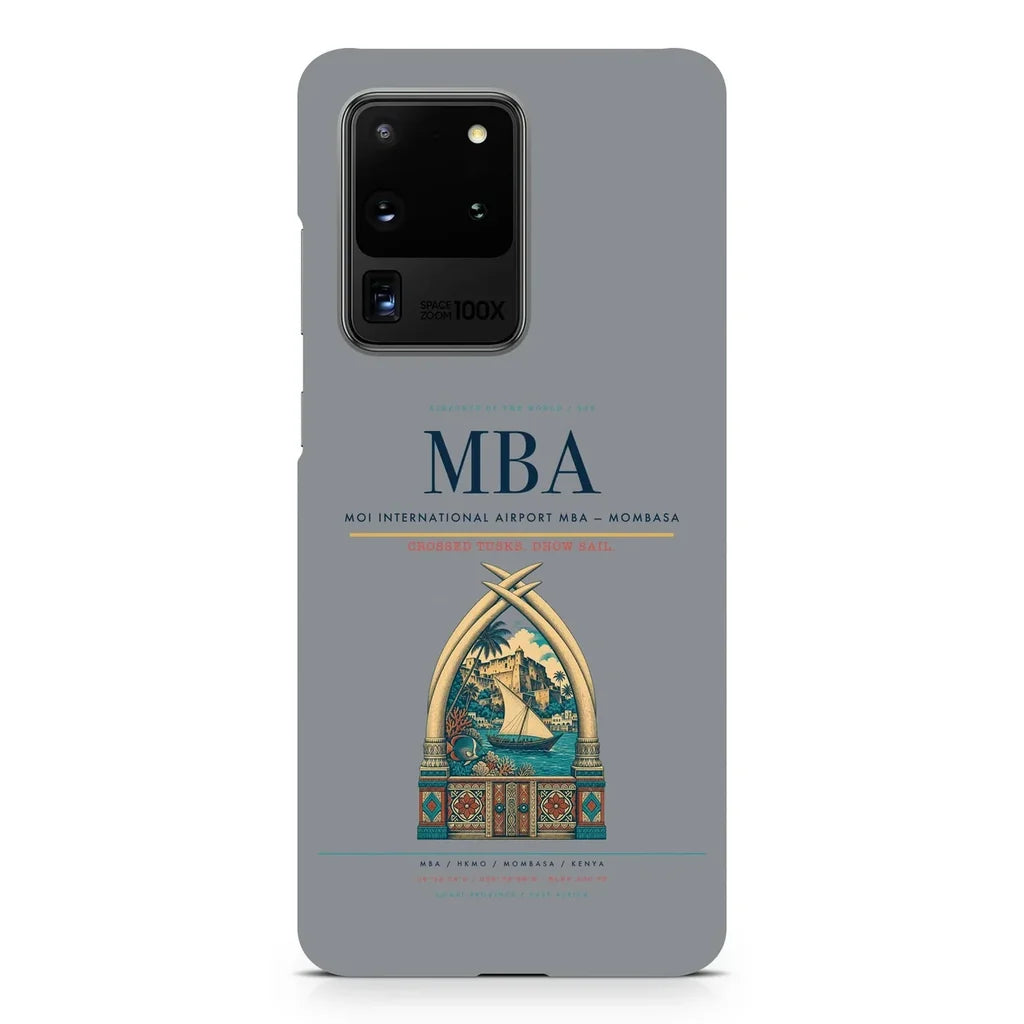 Moi International Airport MBA — Mombasa design on samsung case - gray