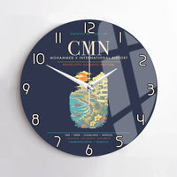 Thumbnail for Casablanca Mohammed V International Airport CMN Wall-Clock No-Frame - Navy Blue