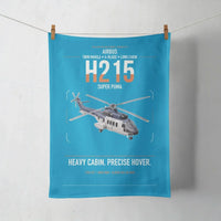Thumbnail for Airbus H215 design on turquoise towel