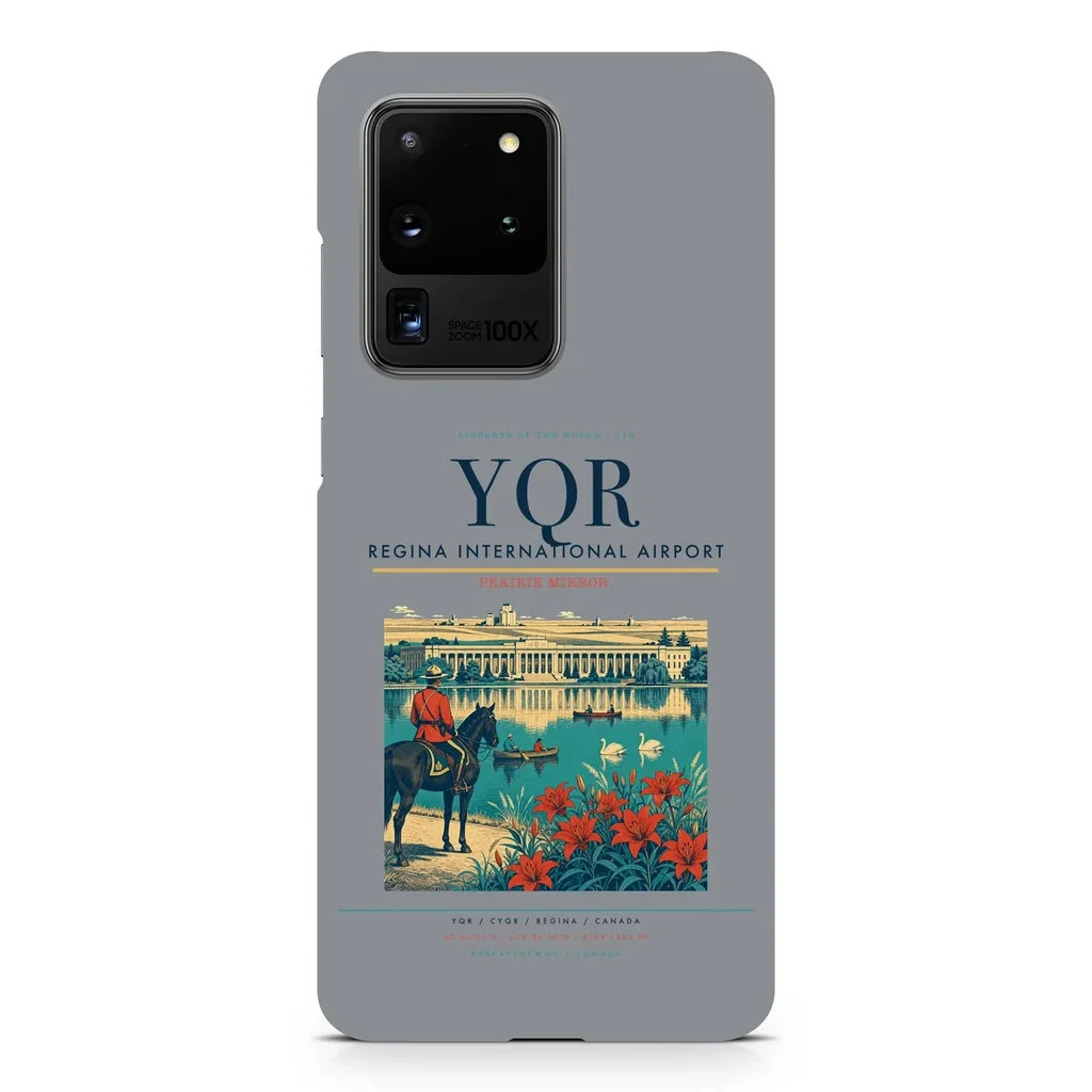 Regina International Airport YQR design on samsung case - gray