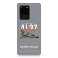 Thumbnail for Saab AJ 37 Viggen design on samsung case - gray