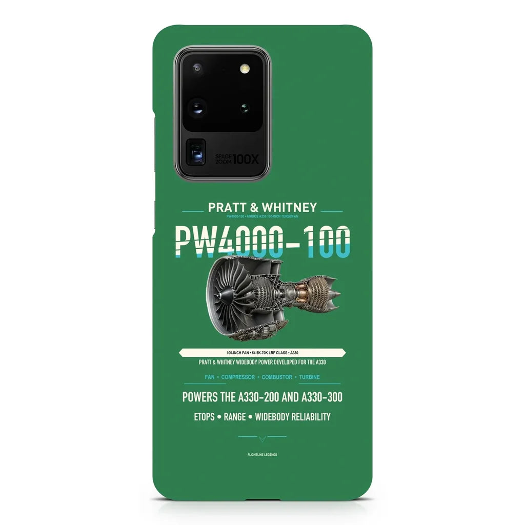 PW4000-100 design on samsung case - green